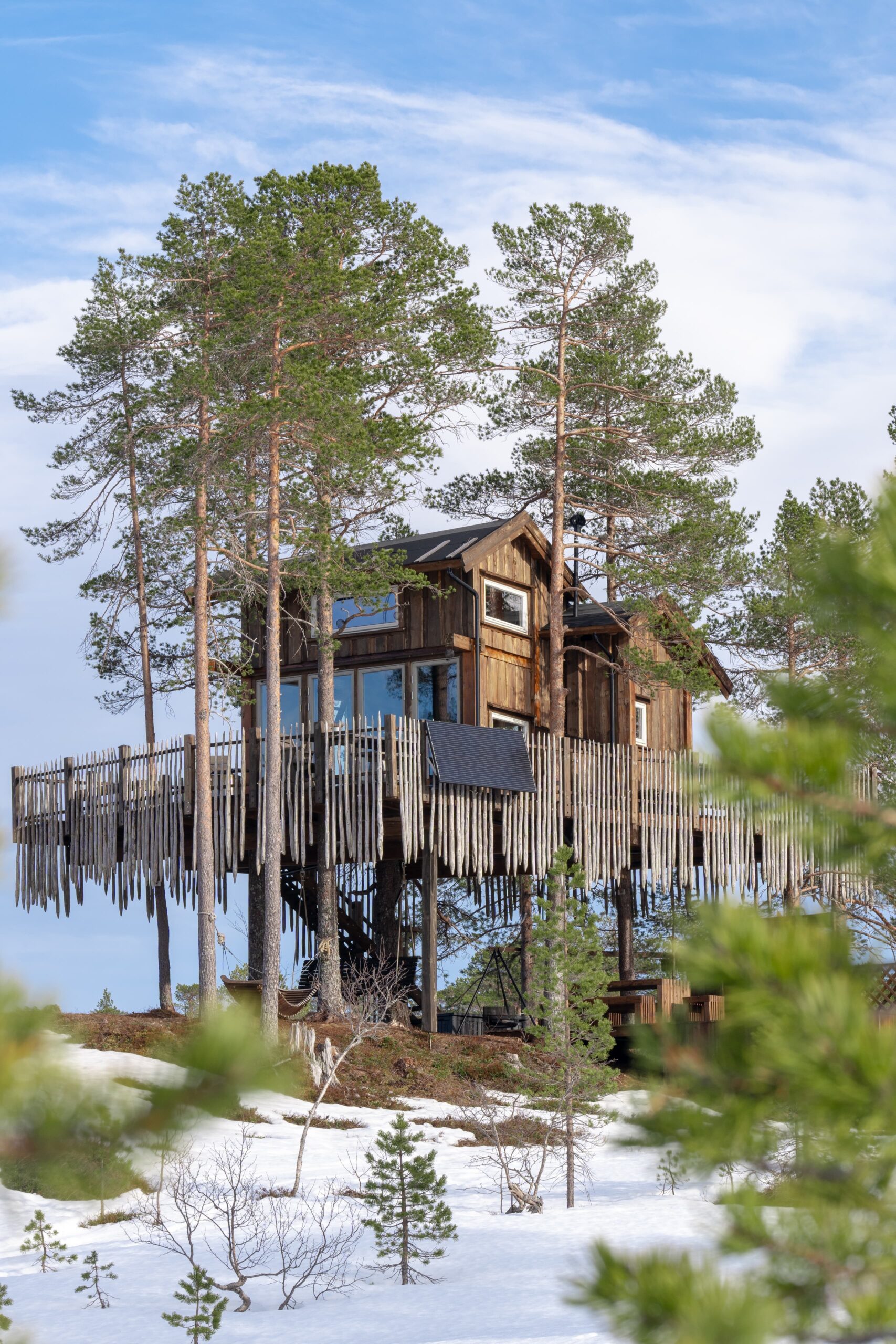 Tretopphytte i Romundstadbygda